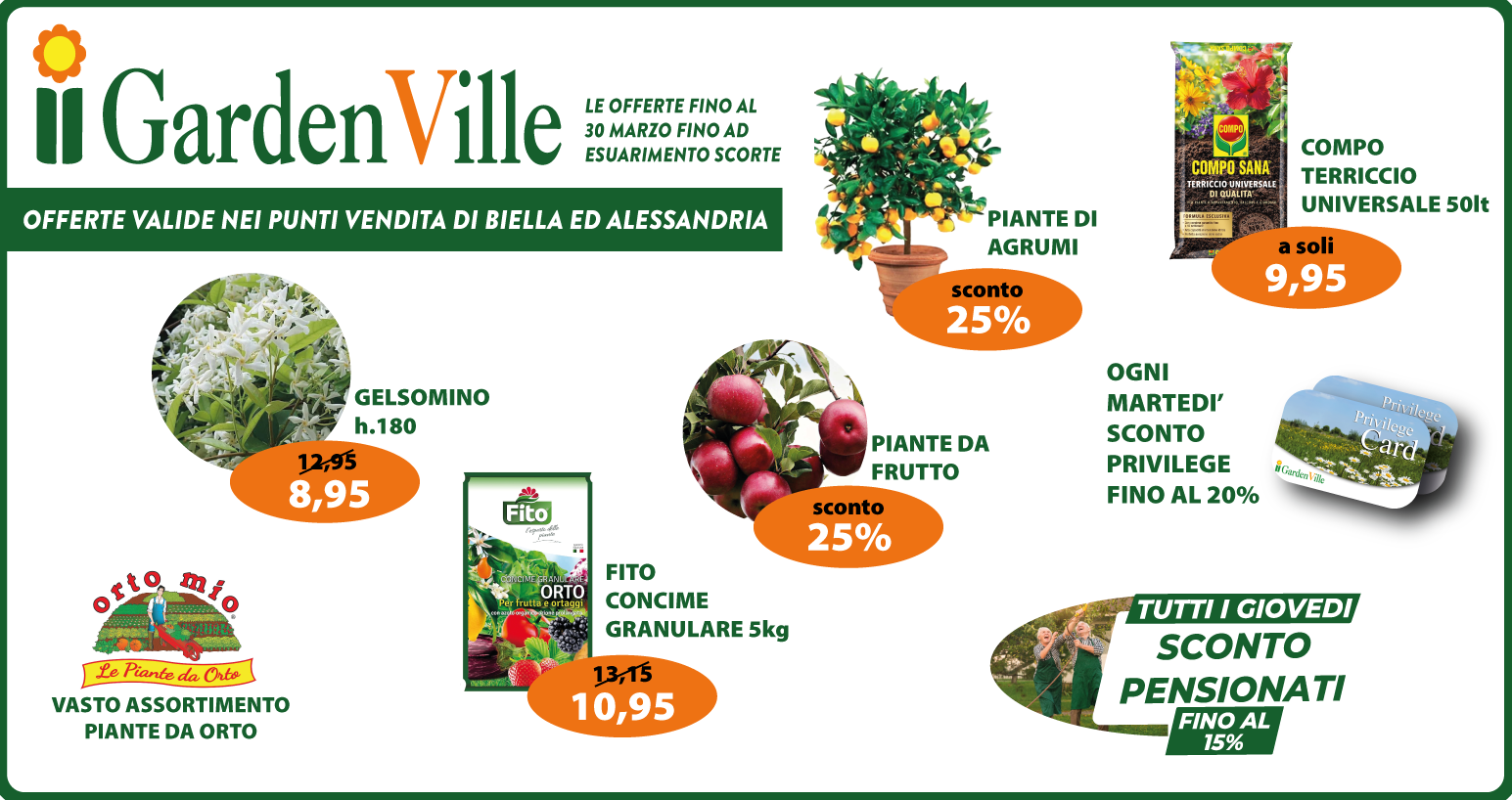 offerte marzo gardenville biella alessandria